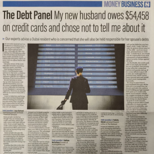Can someone be held responsible for their spouse's debt? How to help come back on track financially . Catch the expert advice from Jaya Ratnani, Managing Partner, Freed Financial Services on the weekly debt panel column in The National.